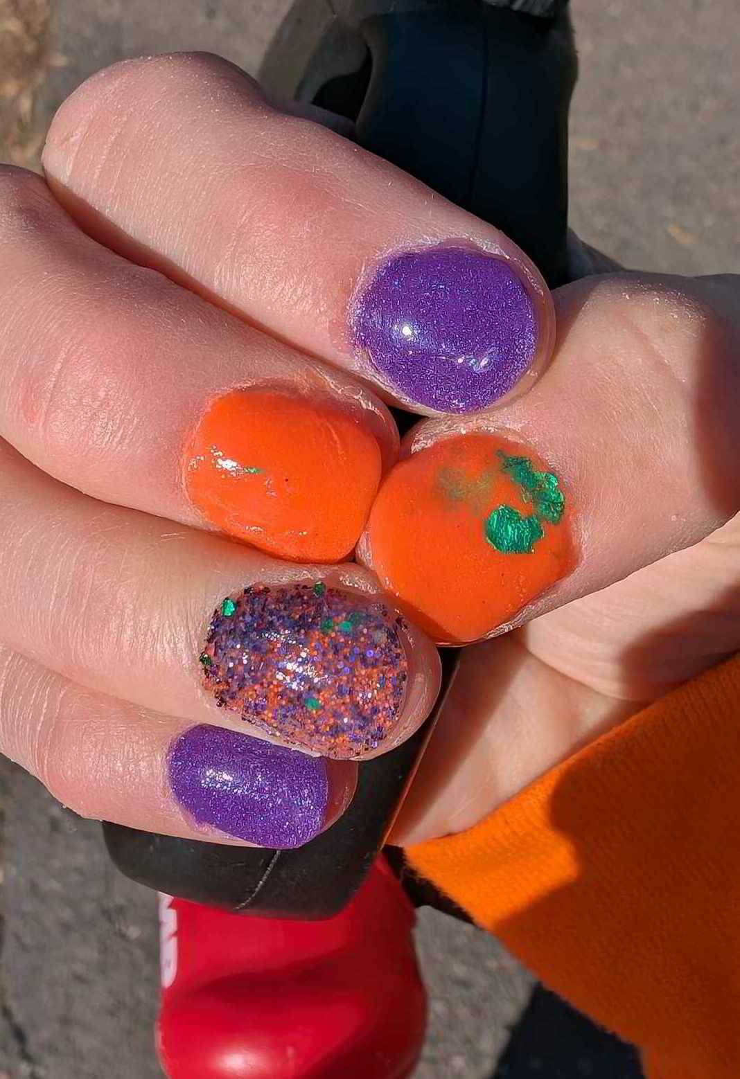Nail polish manicure of shade Revel Hex-Appeal, Revel Velvet Coffin,Revel Gore-geous,Revel Vivien,Revel Radiance