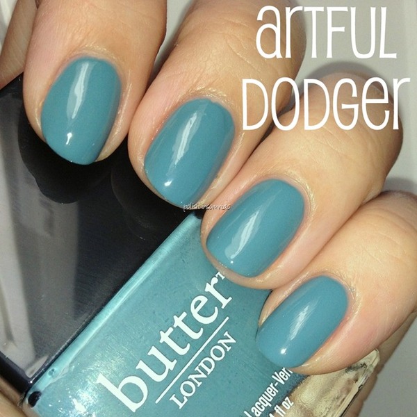 Nail polish swatch / manicure of shade butter London Artful Dodger