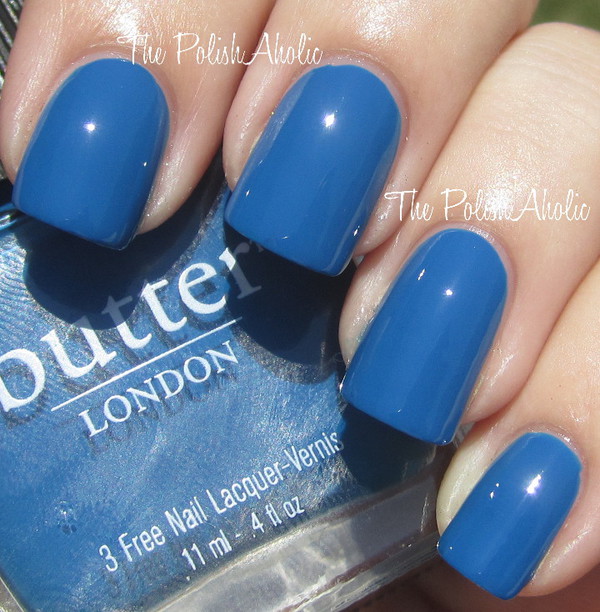 Nail polish swatch / manicure of shade butter London Blagger