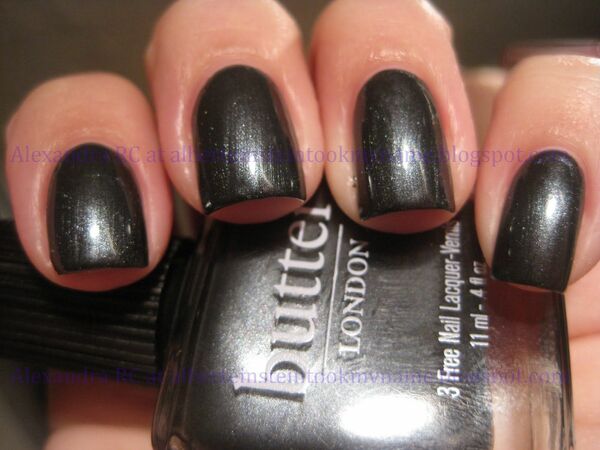 Nail polish swatch / manicure of shade butter London Chimney Sweep