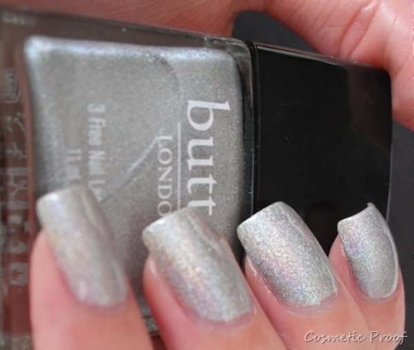 Nail polish swatch / manicure of shade butter London Dodgy Barnett