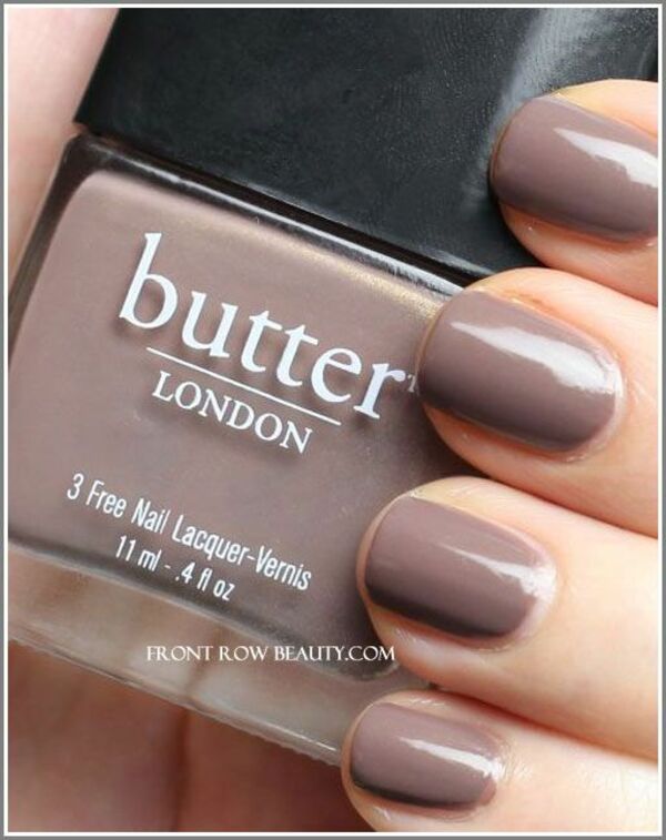 Nail polish swatch / manicure of shade butter London Fash Pack
