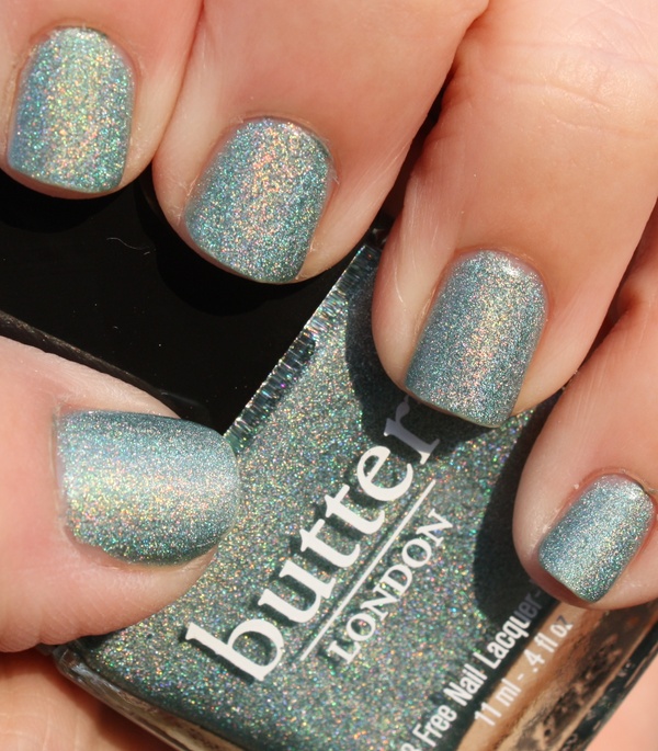 Nail polish swatch / manicure of shade butter London Fishwife