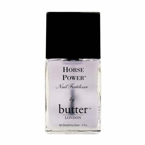 Nail polish swatch / manicure of shade butter London Horse Power Nail Fertilizer