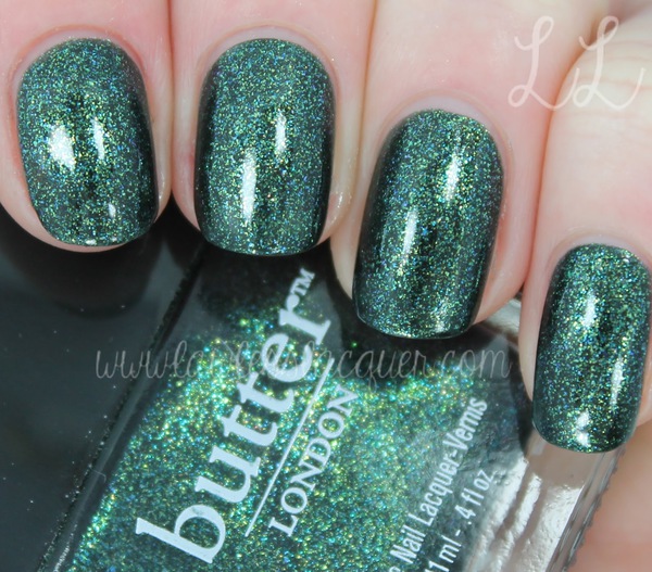 Nail polish swatch / manicure of shade butter London Jack the Lad