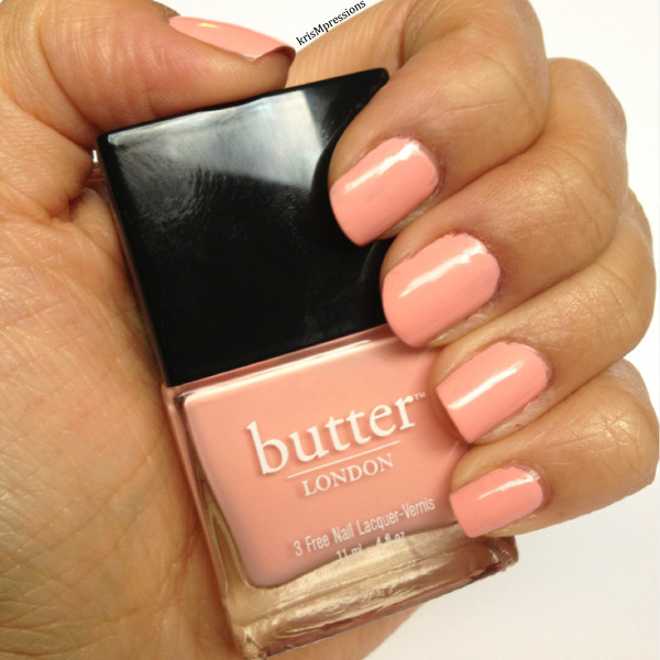 Nail polish swatch / manicure of shade butter London Kerfuffle