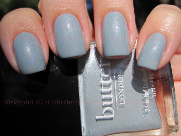 Nail polish swatch / manicure of shade butter London Lady Muck