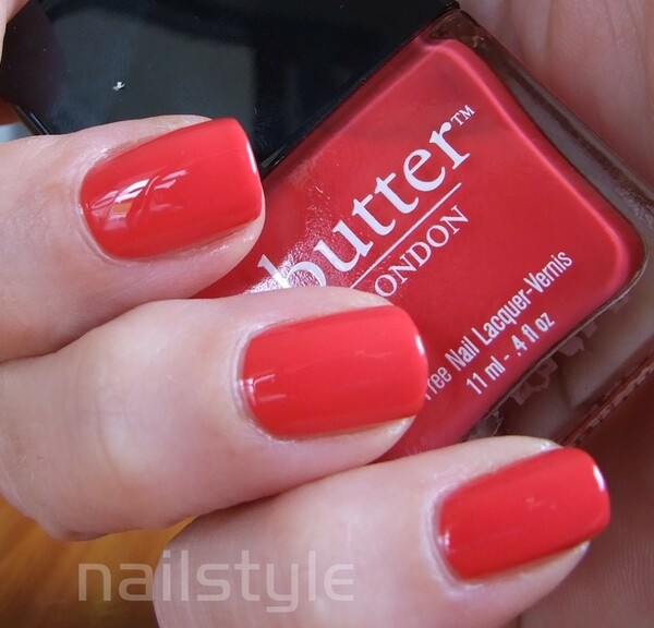Nail polish swatch / manicure of shade butter London Macbeth