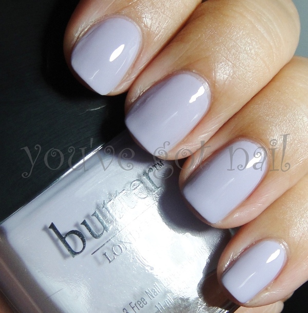 Nail polish swatch / manicure of shade butter London Muggins