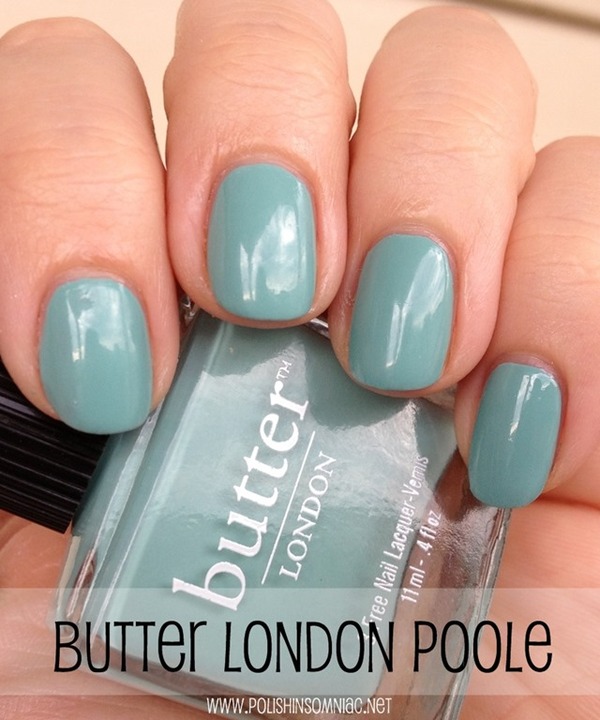 Nail polish swatch / manicure of shade butter London Poole