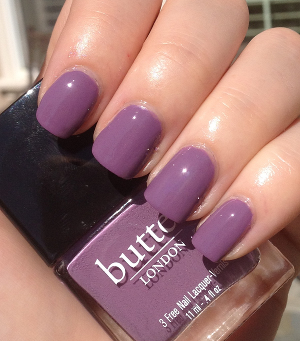 Nail polish swatch / manicure of shade butter London Scoundrel