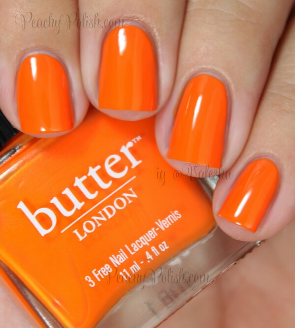 Nail polish swatch / manicure of shade butter London Silly Billy