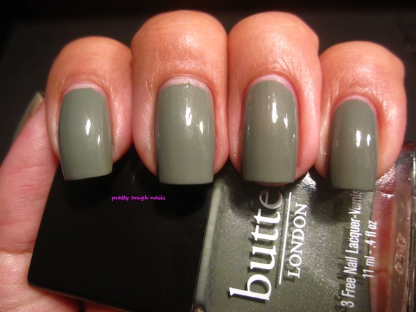 Nail polish swatch / manicure of shade butter London Sloane Ranger