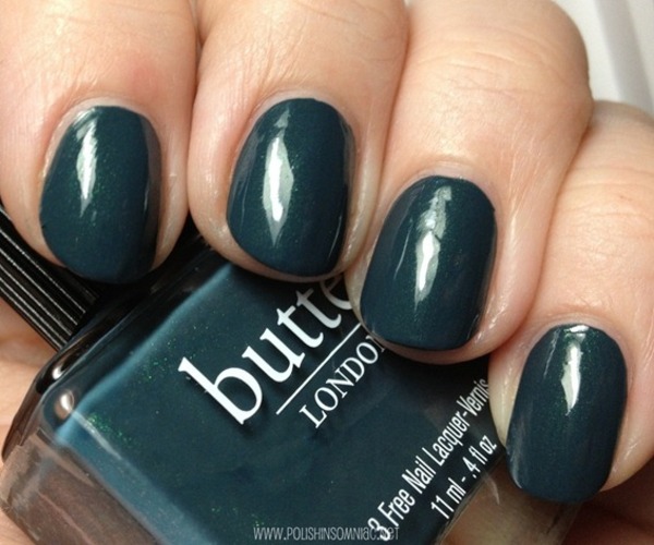 Nail polish swatch / manicure of shade butter London Stag Do