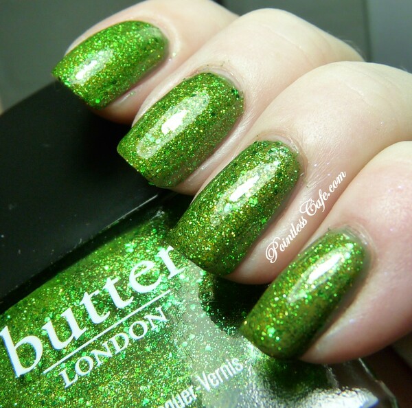 Nail polish swatch / manicure of shade butter London Swinger