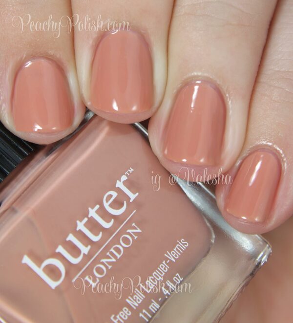 Nail polish swatch / manicure of shade butter London Tea with the Queen