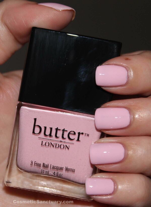 Nail polish swatch / manicure of shade butter London Teddy Girl