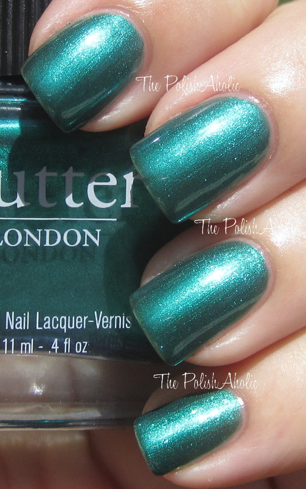 Nail polish swatch / manicure of shade butter London Thames