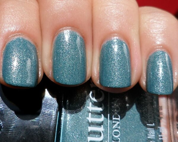 Nail polish swatch / manicure of shade butter London Victoriana