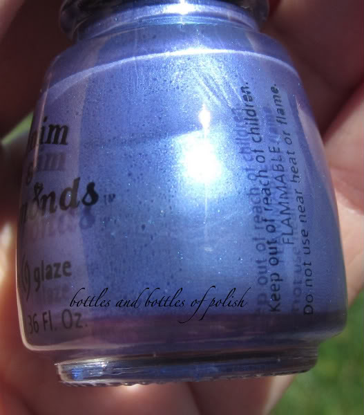 Nail polish swatch / manicure of shade China Glaze 537 Blues