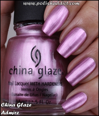 Nail polish swatch / manicure of shade China Glaze Admire