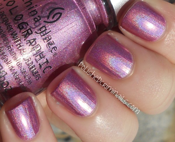 Nail polish swatch / manicure of shade China Glaze Astro-Hot