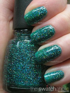 Nail polish swatch / manicure of shade China Glaze Atlantis