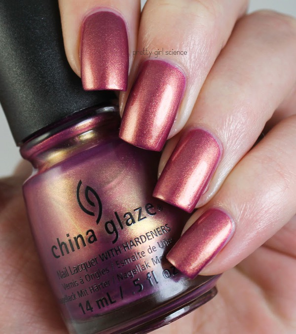 Nail polish swatch / manicure of shade China Glaze Awakening