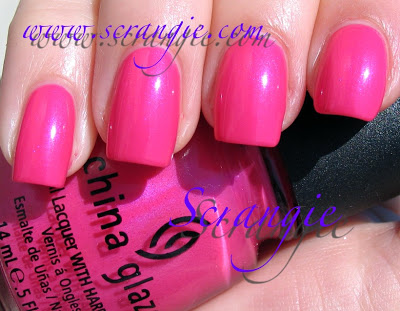 Nail polish swatch / manicure of shade China Glaze B-Girlz