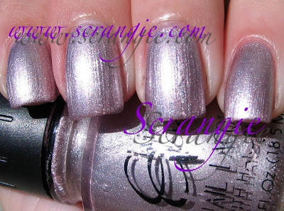 Nail polish swatch / manicure of shade China Glaze Barefoot Beauty