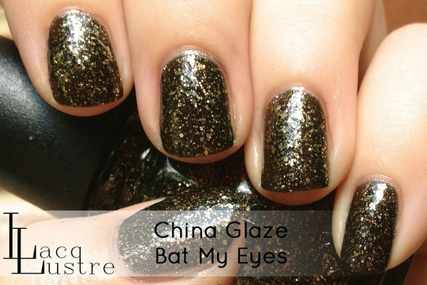 Nail polish swatch / manicure of shade China Glaze Bat My Eyes