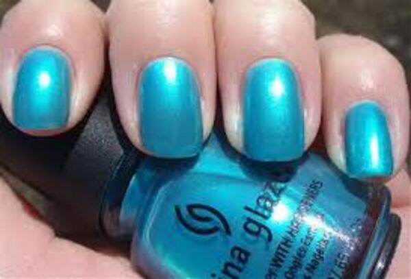 Nail polish swatch / manicure of shade China Glaze Beauty and the Beach