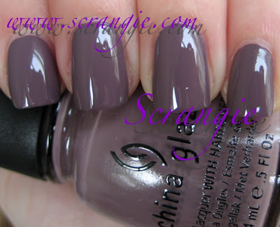 Nail polish swatch / manicure of shade China Glaze Below Deck