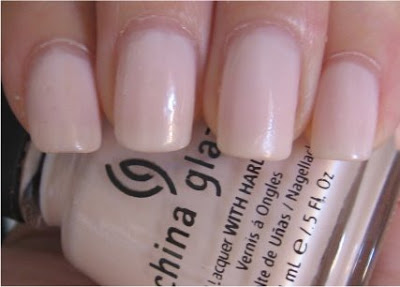 Nail polish swatch / manicure of shade China Glaze Blushing