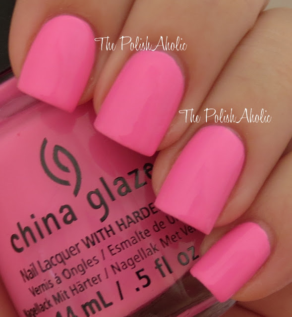 Nail polish swatch / manicure of shade China Glaze Bottoms Up