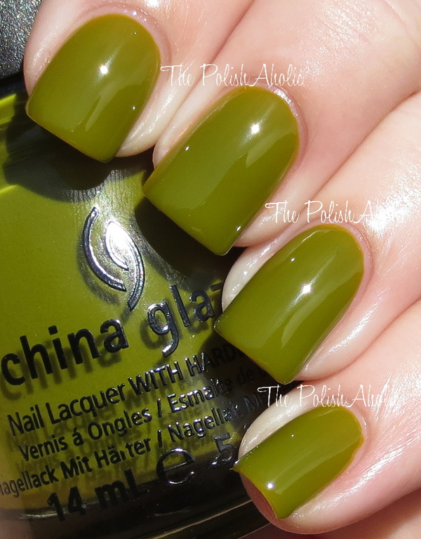 Nail polish swatch / manicure of shade China Glaze Budding Romance