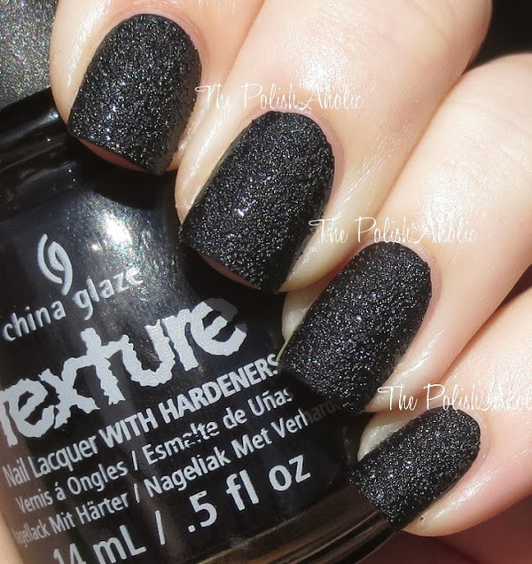 Nail polish swatch / manicure of shade China Glaze Bump in the Night