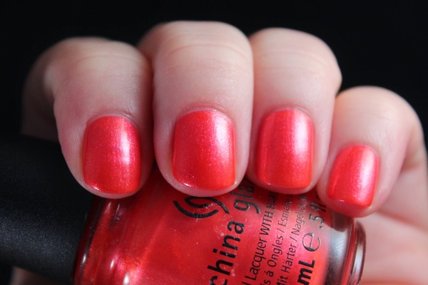 Nail polish swatch / manicure of shade China Glaze Burnt Buns