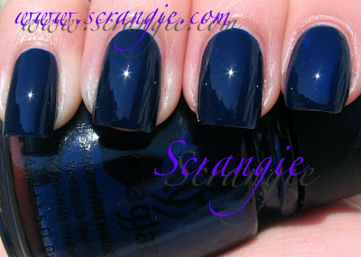 Nail polish swatch / manicure of shade China Glaze Calypso Blue