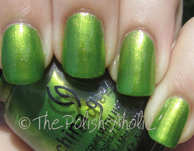 Nail polish swatch / manicure of shade China Glaze Cha Cha Cha