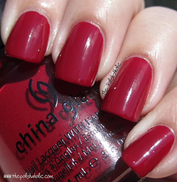 Nail polish swatch / manicure of shade China Glaze City Siren