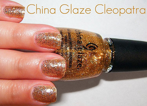 Nail polish swatch / manicure of shade China Glaze Cleopatra