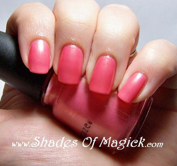 Nail polish swatch / manicure of shade China Glaze Conga to My Cabana