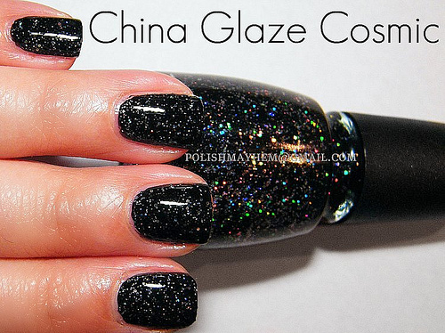 Nail polish swatch / manicure of shade China Glaze Cosmic
