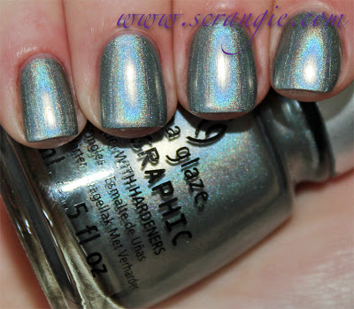 Nail polish swatch / manicure of shade China Glaze Cosmic Dust