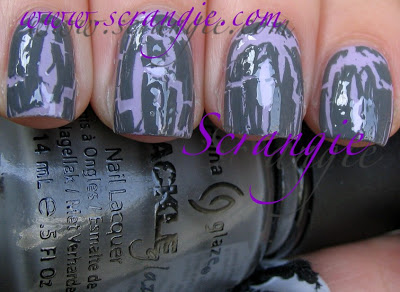 Nail polish swatch / manicure of shade China Glaze Cracked Concrete