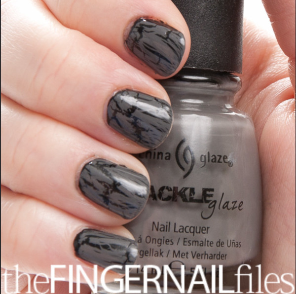 Nail polish swatch / manicure of shade China Glaze Cracked Concrete