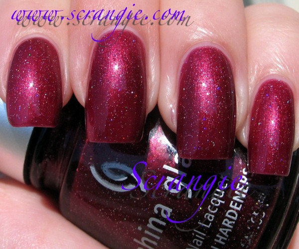 Nail polish swatch / manicure of shade China Glaze Crystal Ball