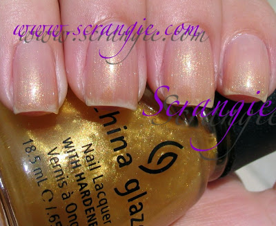 Nail polish swatch / manicure of shade China Glaze Crystal Chandelier