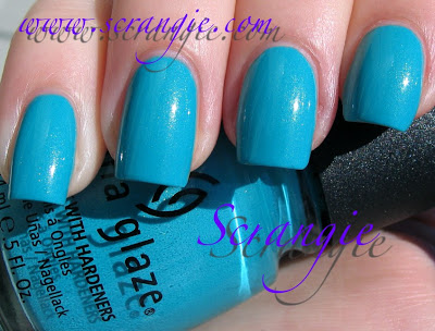 Nail polish swatch / manicure of shade China Glaze Custom Kicks
